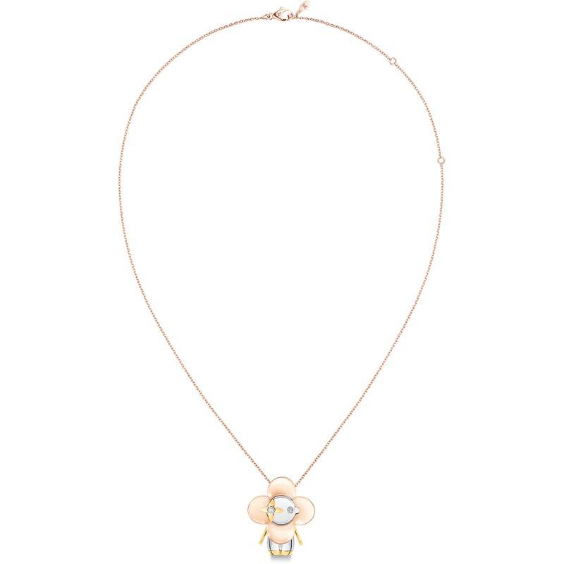 ルイヴィトン Louis Vuitton ヴィヴィアン ゴールド ダイヤ ネックレス Q93800
