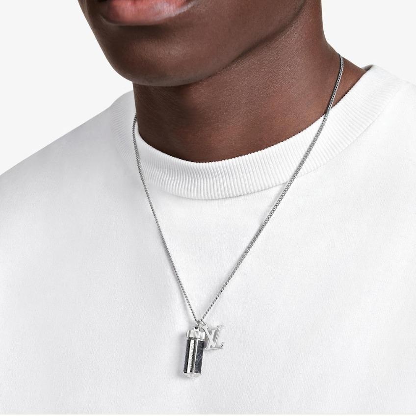 ルイヴィトン LOUIS VUITTON コリエ チャームズ モノグラム ネックレス M63641