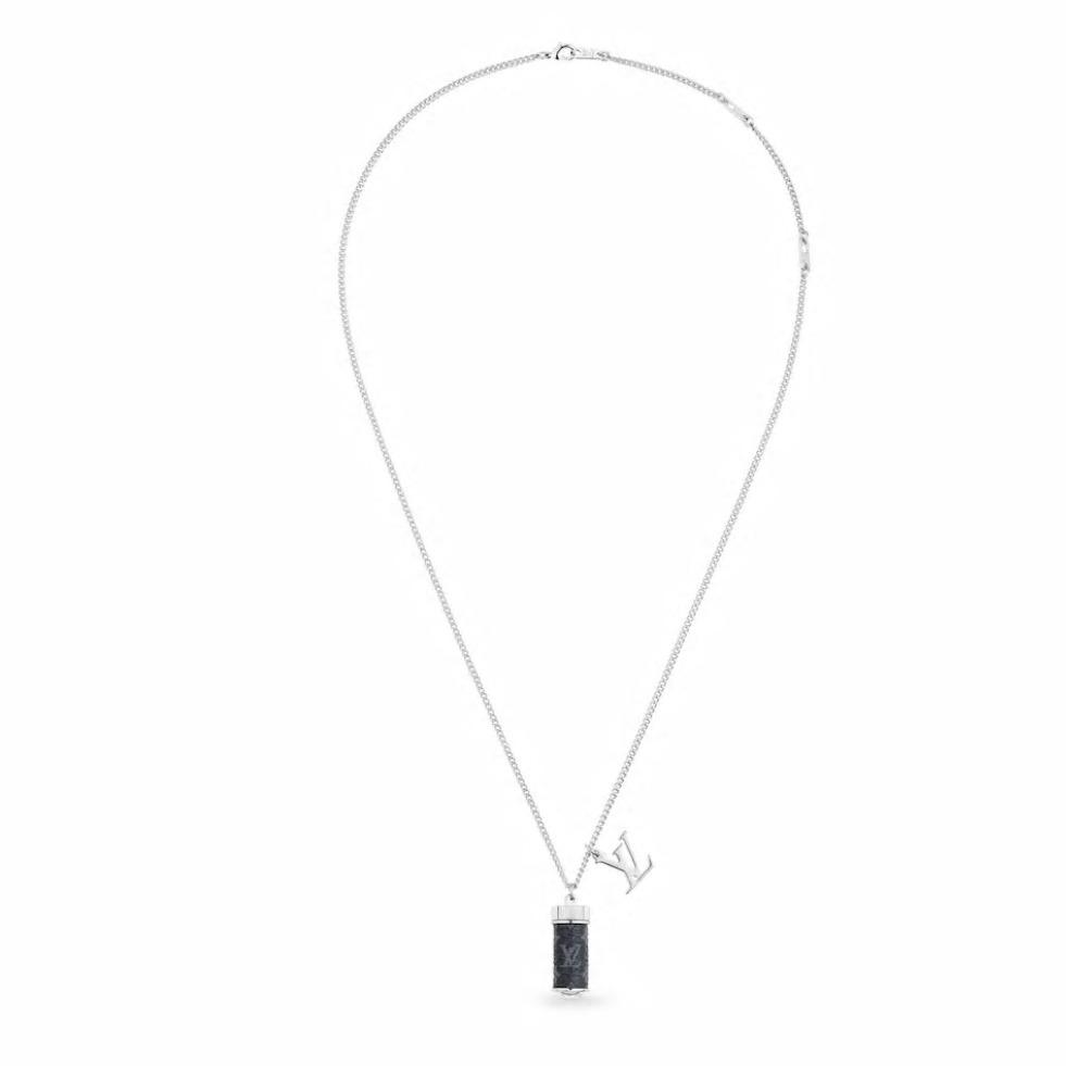 ルイヴィトン LOUIS VUITTON コリエ チャームズ モノグラム ネックレス M63641