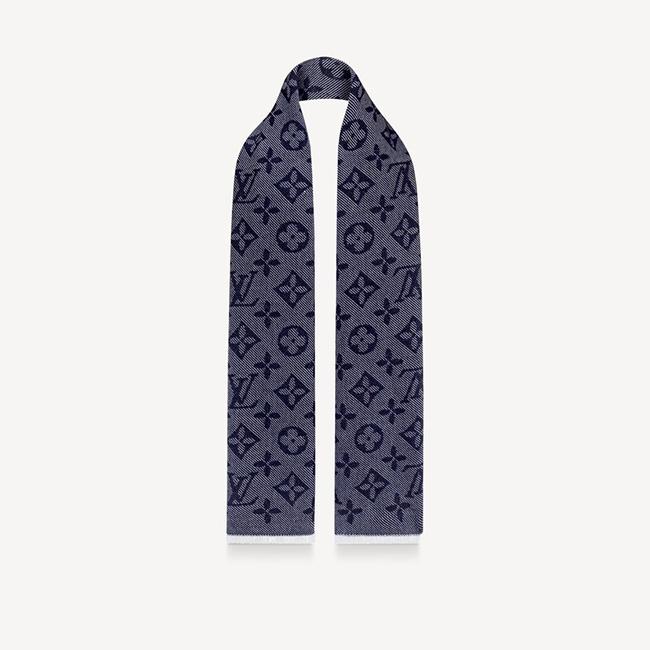  LOUIS VUITTON エシャルプ・モノグラム コージー・マリーヌ M73456