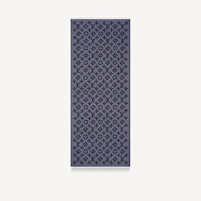  LOUIS VUITTON エシャルプ・モノグラム コージー・マリーヌ M73456