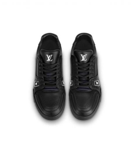 ルイヴィトン トレイナー・ラインスニーカー黒 1A9AFW