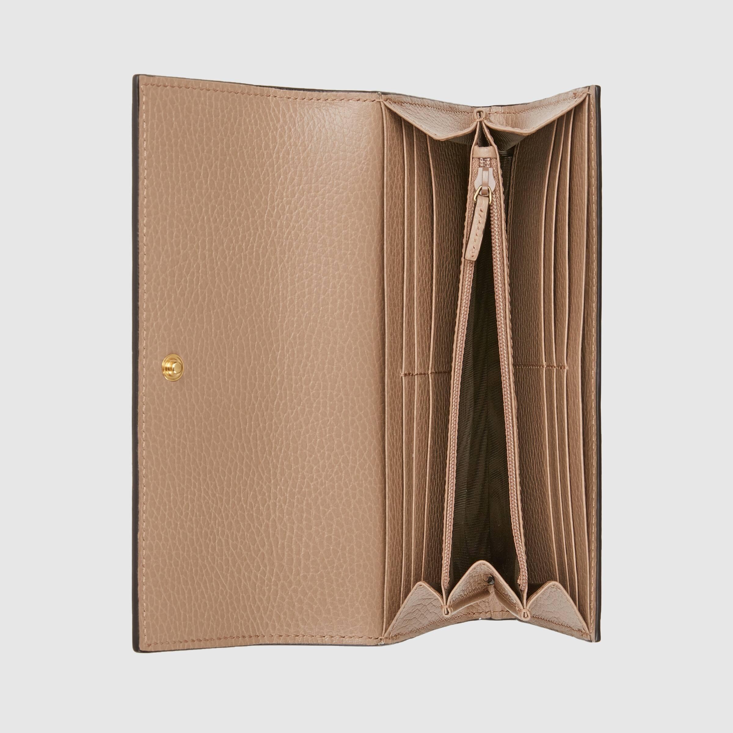 グッチ GUCCI GGマーモント・レザー コンチネンタルウォレット 二つ折り長財布 456116 17WAG 5788