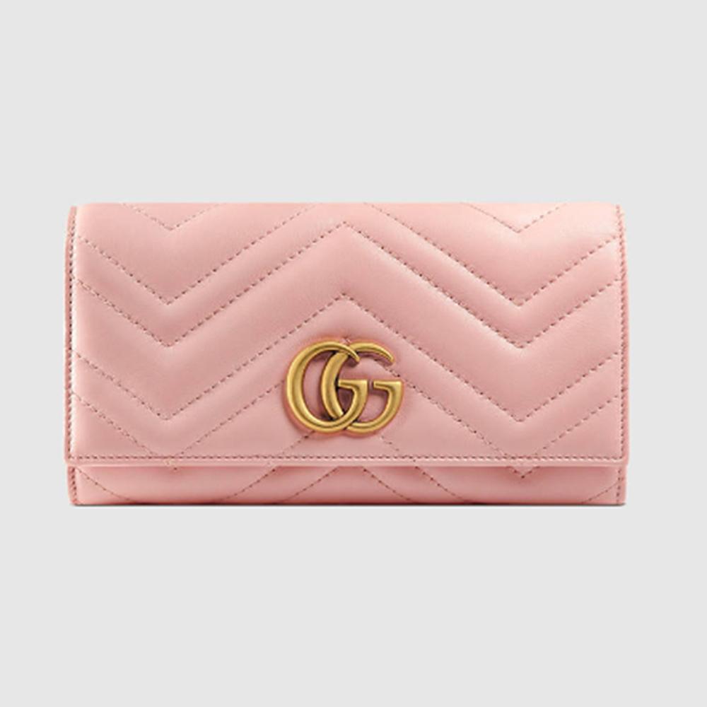 GUCCI キルティング GGマーモント コンチネンタルウォレット 二つ折り長財布 443436 DRW1T 6433