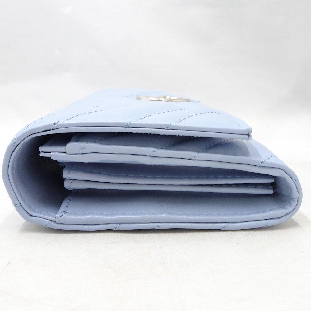 グッチ GGマーモントコンチネンタルウォレット 二つ折り長財布 ライトブルー 443436 DTD1P 9066