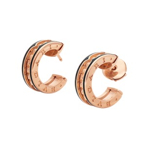 ブルガリBVLGARI B.ZERO1 ピンクゴールド ロックピアス 357567