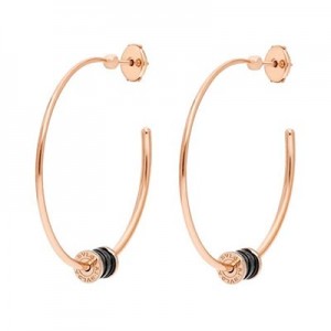 ブルガリ BVLGARI B.ZERO1 18Kピンクゴールド ラージ フープピアス 357222
