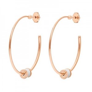 ブルガリ BVLGARI B.ZERO1 18Kピンクゴールド ラージ フープピアス 357221