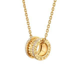ブルガリ BVLGARI ビー・ゼロワン ネックレス 18KYGxダイヤ 357885