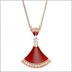 ブルガリ BVLGARI ディーバ ドリーム カーネリアンネックレス 356437