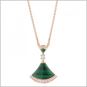 ブルガリ BVLGARI ディーバ ドリーム マラカイト ネックレス 351143