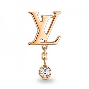ルイヴィトン ピュス イディール ブロッサム LVロゴ・片耳ピアス２個セット Q96549
