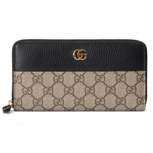 グッチ GUCCI GGマーモント ジップアラウンド ウォレット ブラック 456117 17WAG 1283