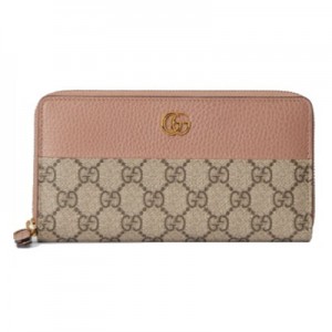 グッチ GUCCI GGマーモント ジップアラウンド ウォレット ピンク 456117 17WAG 5788