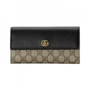 グッチ GUCCI GGマーモント・レザー コンチネンタルウォレット 二つ折り長財布 45611617WAG 1283