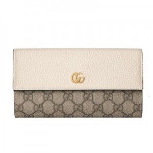 グッチ GUCCI GGマーモント・レザー コンチネンタルウォレット 二つ折り長財布 456116 17WAG 9096
