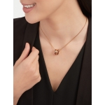 ブルガリ BVLGARI B.ZERO1 ロゴ ネックレス 18金 ピンクゴールド 358054