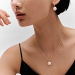 ルイヴィトン Louis Vuitton ピアス B ブロッサム ピンクオパール ダイヤ Q96951