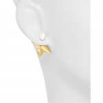 ルイヴィトン Louis Vuitton ピアス ゴールド ホワイト パール モノグラム M80267