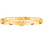 ルイヴィトン LOUIS VUITTON バングル アンプラント (イエローゴールド） Q95623