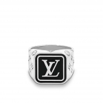ルイヴィトン Louis Vuitton バーグ・シグネチャーLV ロゴ リング M00323