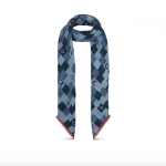ルイヴィトン Louis Vuitton ショールデニム モノグラム チェック M76159