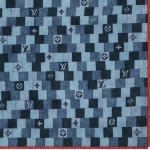 ルイヴィトン Louis Vuitton ショールデニム モノグラム チェック M76159