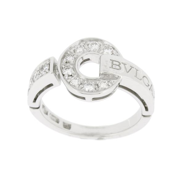 ブルガリ ブルガリブルガリ リング K18WG ホワイトゴールド ダイヤモンド 指輪 AN854619 8号 BBリング BVLGARI