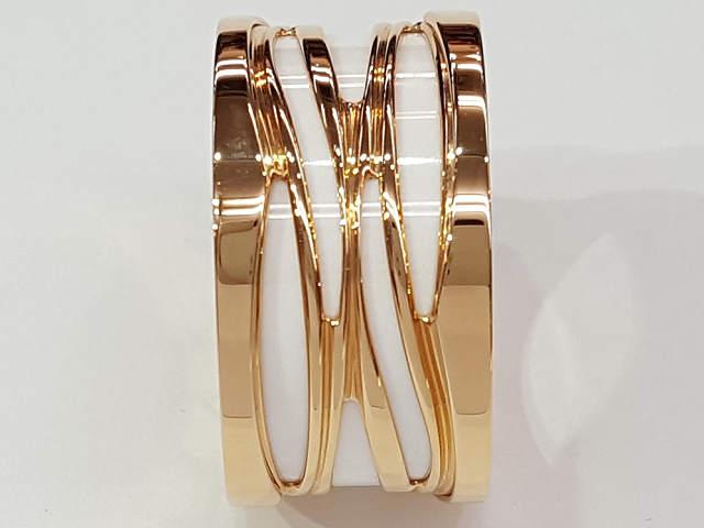 BVLGARI　ブルガリ B-ZERO1　デザインレジェンドリング  K18PG/セラミック  BG865522