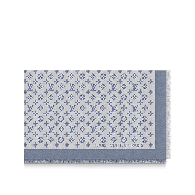 ルイヴィトン Louis Vuitton ショール・モノグラム デニム スカーフ M71382