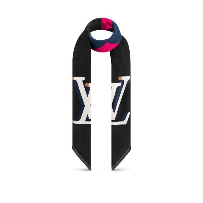 ルイヴィトン Louis Vuitton スカーフ ショール・モノグラム テディ M76551