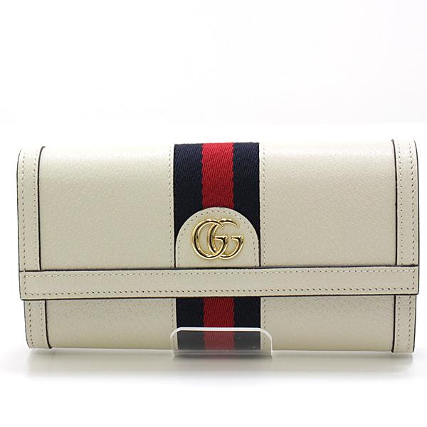 グッチ GUCCI オフィディア コンチネンタルウォレット 二つ折り長財布 アイボリー 523153 DJ2DG 9022