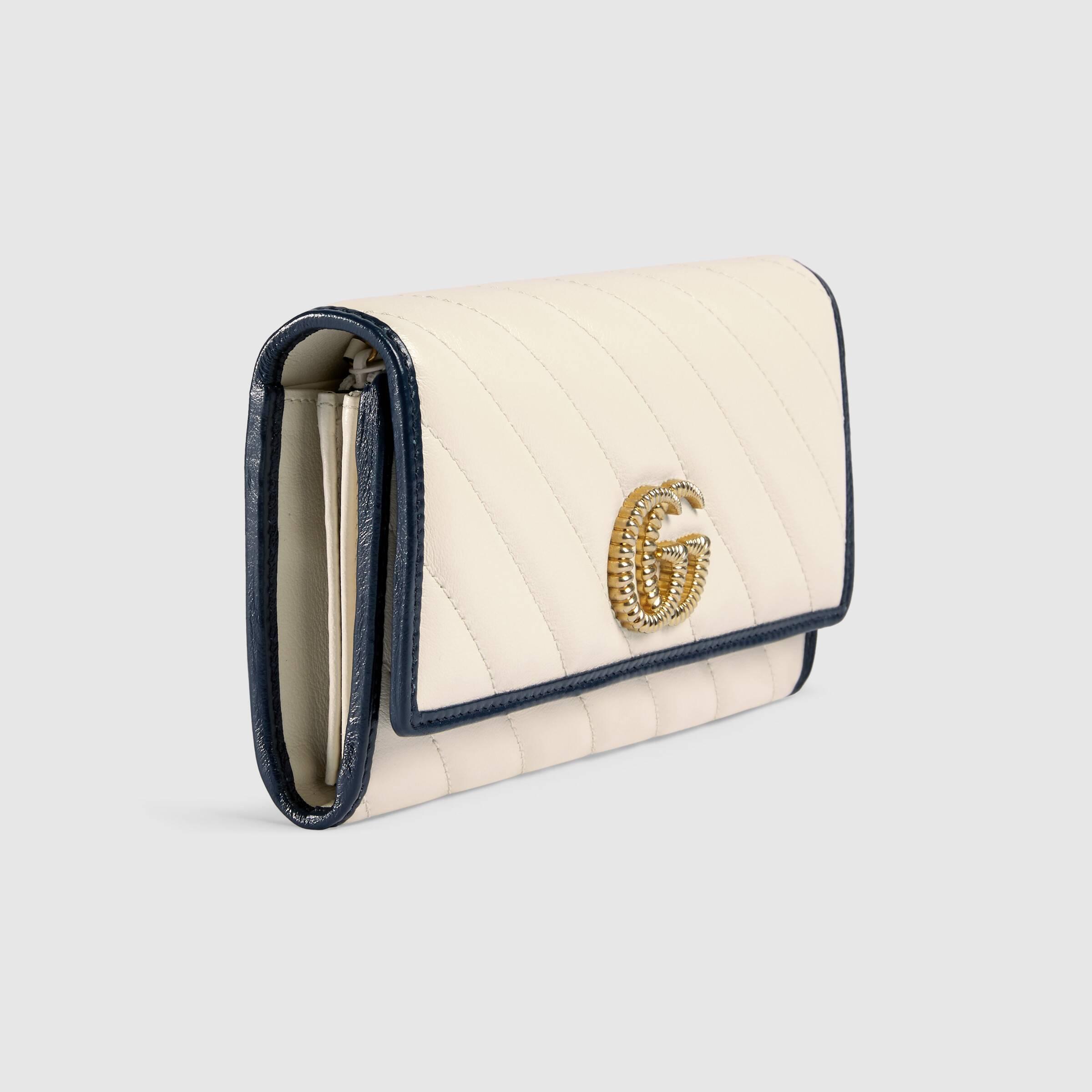 Gucci グッチ GG ゴールド ホワイト コンチネンタル長財布 573809 0OLFX 9085