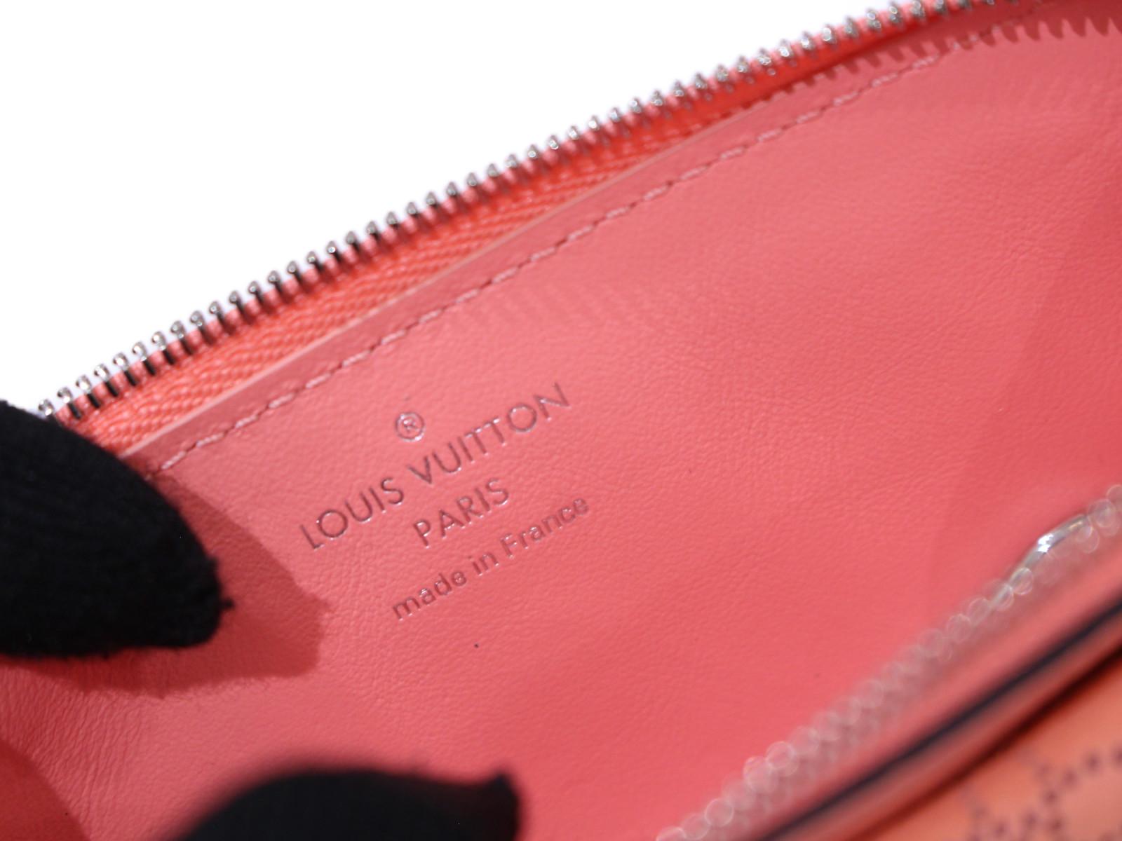 LOUIS VUITTON　ポルト カルト･レクト ヴェルソ マヒナ コーラル コインケース 小銭入れ キーケース レディース M81288