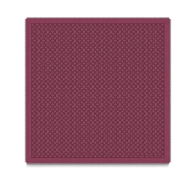 ルイヴィトン LOUIS VUITTON ショール・モノグラム ワイン M71359