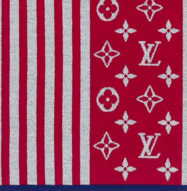 ルイヴィトン Louis Vuitton エシャルプ・モノグラム ストライプス マフラー M76026