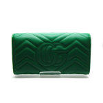 グッチ GGマーモントコンチネンタルウォレット 二つ折り長財布 グリーン 443436 DRW1T 3120