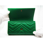 グッチ GGマーモントコンチネンタルウォレット 二つ折り長財布 グリーン 443436 DRW1T 3120