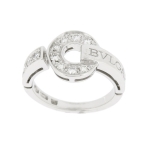 ブルガリ ブルガリブルガリ リング K18WG ホワイトゴールド ダイヤモンド 指輪 AN854619 8号 BBリング BVLGARI