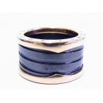 BVLGARI ブルガリ ビーゼロワン リング B-zero1 750 18K　PG ピンクゴールド ブラックセラミック AN855563