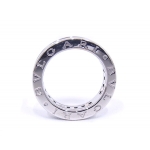 .BVLGARI　ブルガリ ビーゼロワン リング XSサイズ B-zero1 750 18K　WG　ブルートパーズ　青石 ホワイトゴールド AN852562