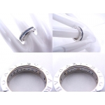 .BVLGARI　ブルガリ ビーゼロワン リング XSサイズ B-zero1 750 18K　WG　ブルートパーズ　青石 ホワイトゴールド AN852562