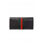 GUCCIグッチ オフィディア 長財布 ブラック×グリーン×マルチ レザー 523153 DJ2DG 1060