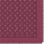 ルイヴィトン LOUIS VUITTON ショール・モノグラム ワイン M71359
