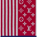 ルイヴィトン Louis Vuitton エシャルプ・モノグラム ストライプス マフラー M76026