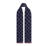 ルイヴィトン Louis Vuitton エシャルプ・モノグラム ストライプス マフラー M76025