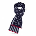 ルイヴィトン Louis Vuitton エシャルプ・モノグラム ストライプス マフラー M76025