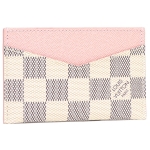 ルイヴィトン LOUIS VUITTON カードケース ダミエ アズール ポルトカルト サーンプル ホワイト ローズバレリーヌ N60286