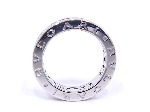 BVLGARI　ブルガリ ビーゼロワン リング XSサイズ B-zero1 750 18K　WG　ブルートパーズ　青石 ホワイトゴールド AN852562