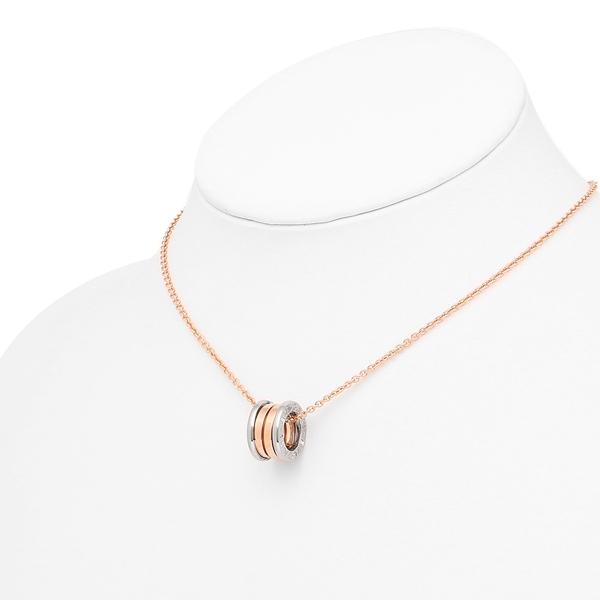 BVLGARI ネックレス ブルガリ CL857655 ビーゼロワン パーフェクトミステイク ペンダント シルバー/ローズゴールド